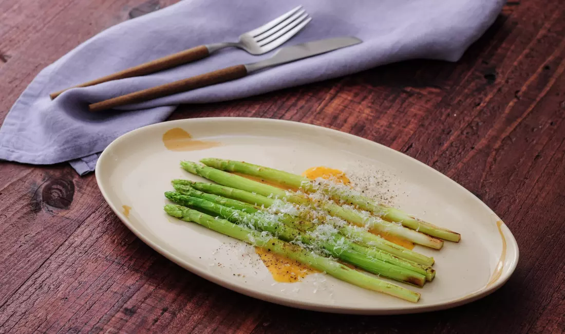 Grilled Asparagus with Parmesan